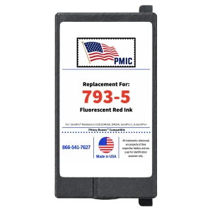 Pitney Bowes 793-5 Compatible Red Ink Cartridge for DM Series, and SendPro C and SendPro+ - Front