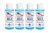 Pitney Bowes 601-9 Compatible E-Z Seal Sealing Solution - Four 4oz  Flip Top Bottles