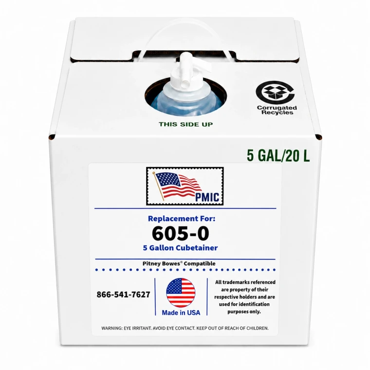 Pitney Bowes 605-0 Compatible E-Z Seal Sealing Solution - 5 Gallon Cubetainer