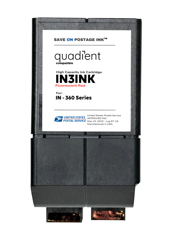 Quadient | Neopost Compatible IN3INK Red Ink Cartridge for IN-360