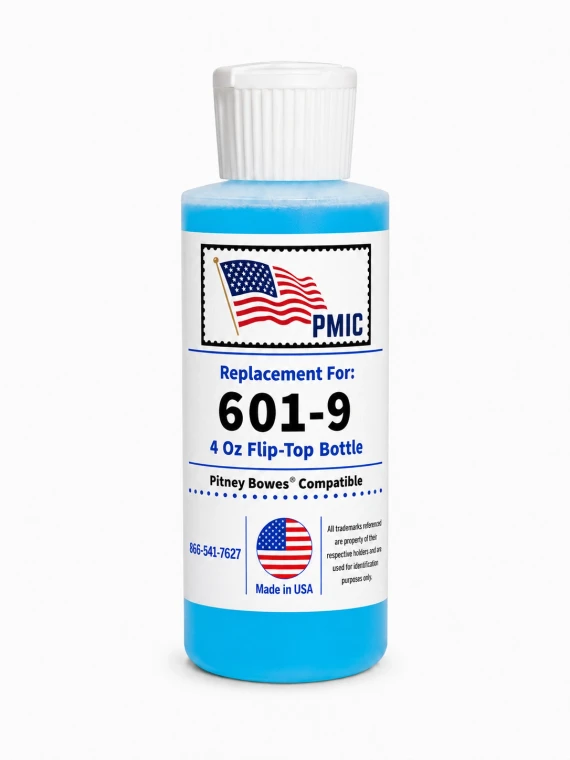 Pitney Bowes 601-9 Compatible E-Z Seal Sealing Solution - One 4oz  Flip Top Bottle