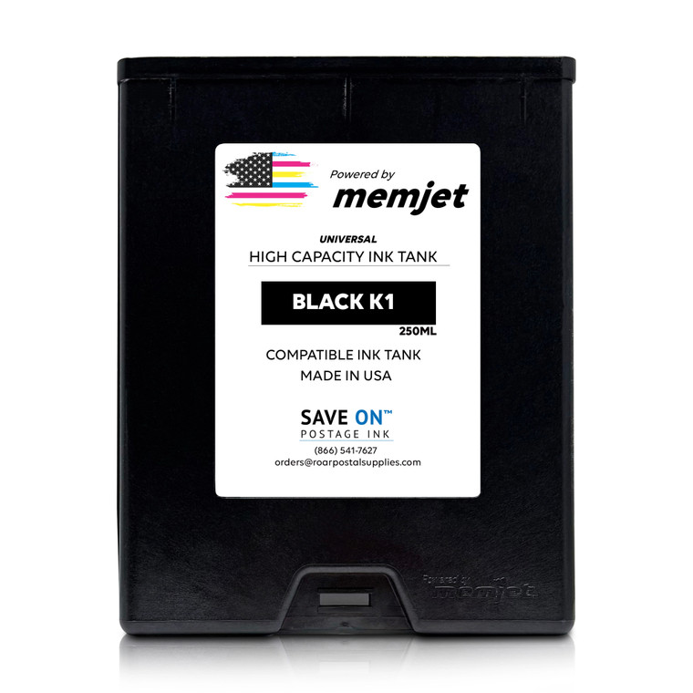 Quadient Memjet M5K250-N Compatible High Capacity Black Ink Tank for Mach Series Versapass®, Versapass