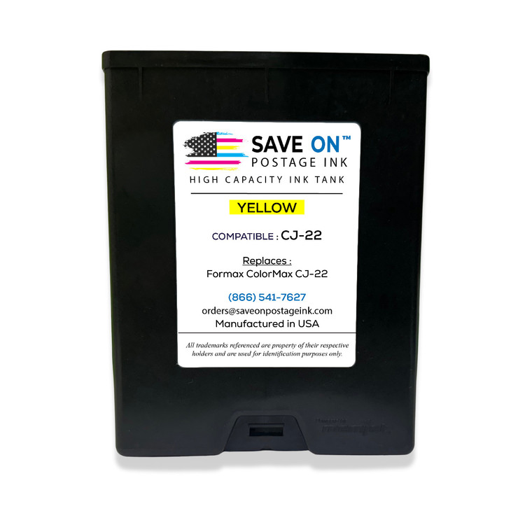 Formax CJ-22 Compatible Yellow 250ml Ink Tank for ColorMax7 and ColorMax8