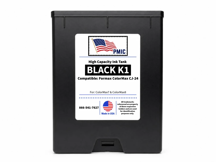 Formax CJ-24 Black K1 250ml Ink Tank Compatible with ColorMax7 and ColorMax8