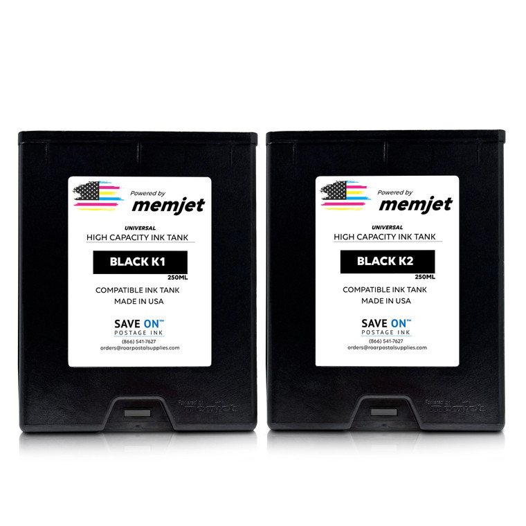 2-Pack Formax CJ-24 Compatible High Capacity Black Ink Tank for ColorMax7 and ColorMax8 Versapass®, Versapass