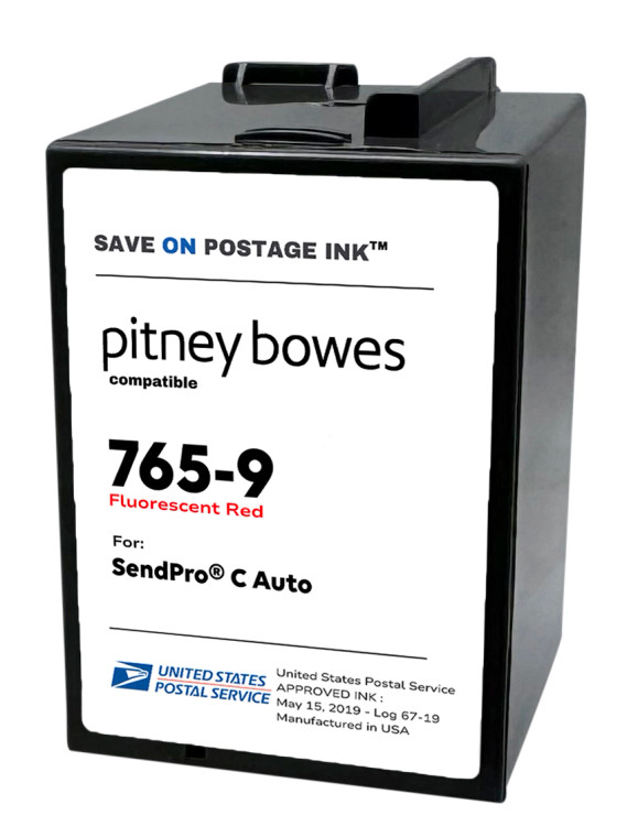 Pitney Bowes 765-9 Compatible Red Ink Cartridge for SendPro C Auto and DM Series