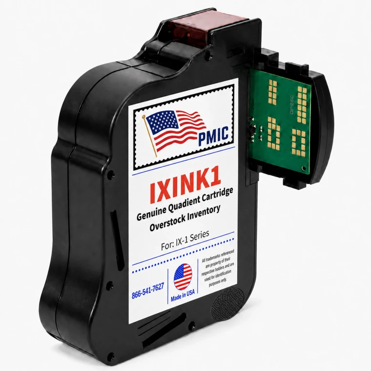Genuine Quadient iX1 Standard-Capacity OEM Ink Tank for iX-1 Series - Open Box, New & Unused by PMIC