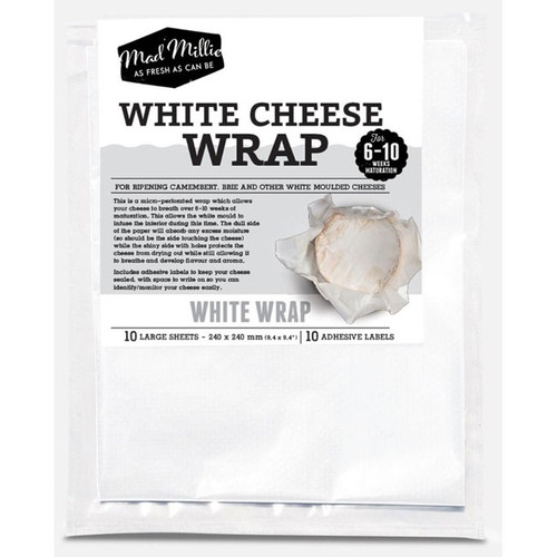 White Cheese Wrap 240 x 240 (10 Sheets) White Cheese Wrap 240 x 240 (10 Sheets)