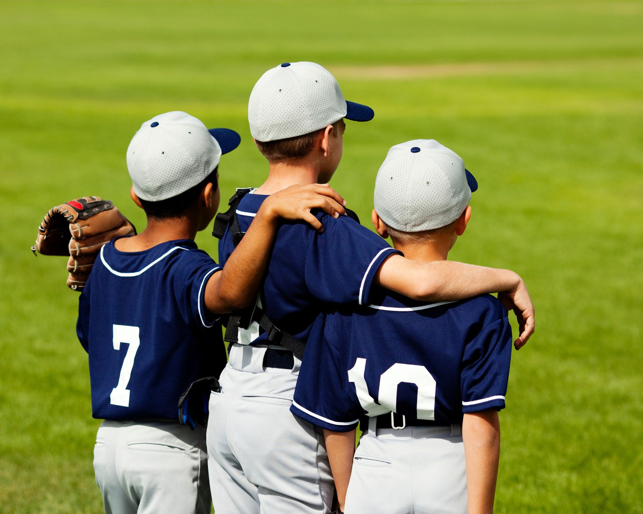 3 Rope Tornado Braided Boys Youth Baseball Necklace 18