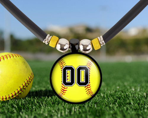 Baseball/Softball Necklace w/ Seams / Laces Jewelry | GiftsCheer.com