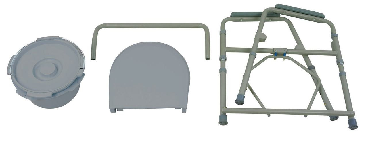 Drive Medical Folding Steel Bedside Commode Model 11148-1 | Baron ...