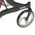 Figure C - Caster fork design enhances turning radius, large 10" front casters allow optimal steering and rolling comfort