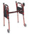 Figure A - Easily folds tool-free to ½ the size of a traditional walker 