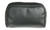 Multi-pocketed heavy duty black nylon zipper case.