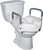 Drive Medical 2-in-1 Locking Raised Toilet Seat with Tool-free Removable Arms