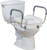 Drive Medical 2-in-1 Locking, Raised Toilet Seat with Tool-free Removable Arms