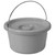Comes with 7 qt commode bucket with carry handle and splash shield