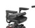 Swivel seat with fold-down backrest