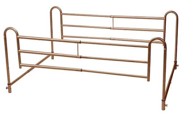 Drive Medical Tool-Free Adjustable Length Home-Style Bed Rail