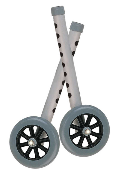 5" Walker Wheels with Two Sets of Rear Glides