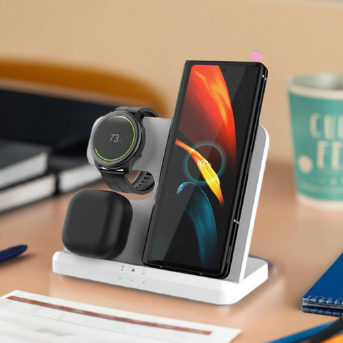 Gear Geek 3 in 1 Wireless Charging Station for Samsung devices