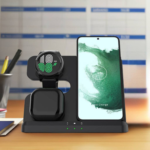 Gear Geek 3 in 1 Wireless Charging Station for Samsung devices