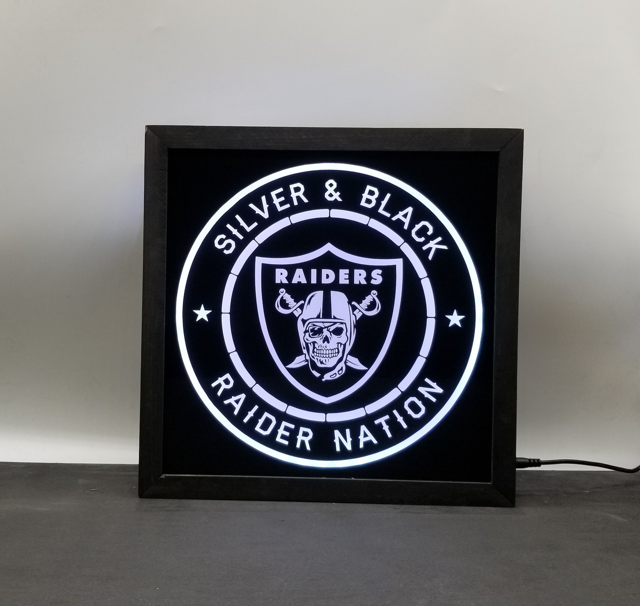 Custom Raiders Led Sign