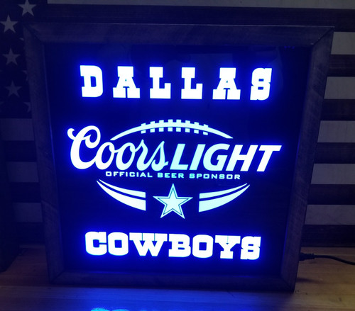 Coors Dallas Cowboys Led Sign Led Sign