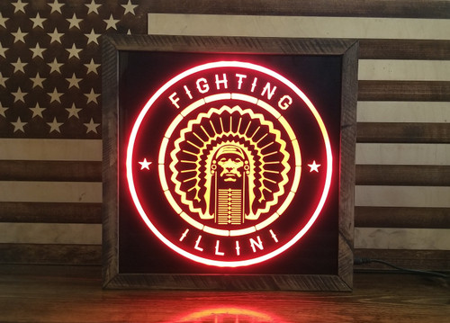 Custom Fighting Illini Led Sign