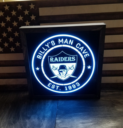 Custom Oakland Raiders Led Sign