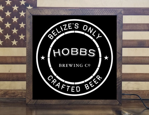 Custom Hobbs Craft Beer Led Sign