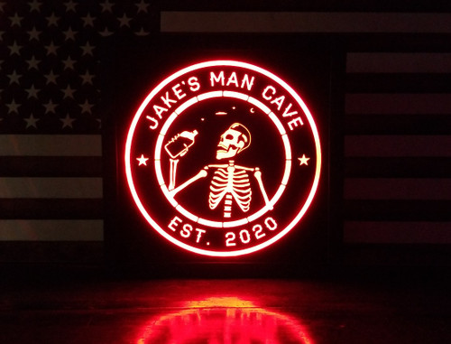 Skeleton Led Sign