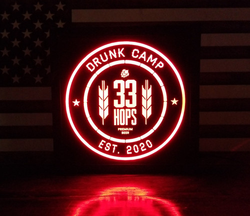 Custom Beer 33 Hops  Led Sign