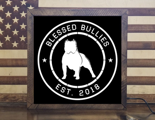 American Bully Led Sign