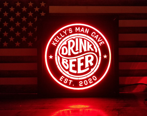 Custom Drink Beer Led Sign