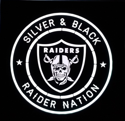 Custom Raiders Led Sign