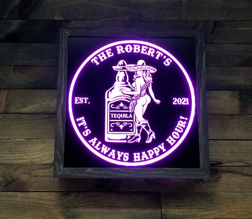 Custom Tequila Led Sign Personalized