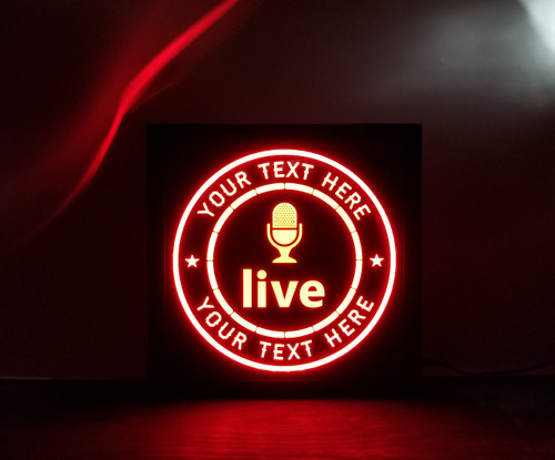 Live livestream youtuber twitch on air recording Saloon busch latte Skeleton Beer LED Sign Personalized neon Home bar pub Lighted man cave whiskey,