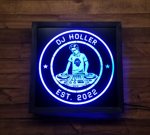 Custom Dj Led Sign-Custom Beer Led Signs - cold beer sign - Whiskey led sign for man cave – Personalized Bar Name LED RGB Sign Lights - Pub Wall Decor Art Lights for beer Bar Man Cave, Restaurant, Nightclub, Cafe Club, - Beer Sign Art Wall Lights - 12 x 12 x 2 Inches