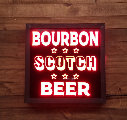 Custom Beer Led Signs - cold beer sign - Whiskey led sign for man cave – Personalized Beer signs, Bar Names, LED RGB Sign Lights - Pub Wall Décor, Wedding Signs, Home Bar, Man Caves, Live Stream, Twitch, Game Room, Beer Sign - 12 x 12  Inches