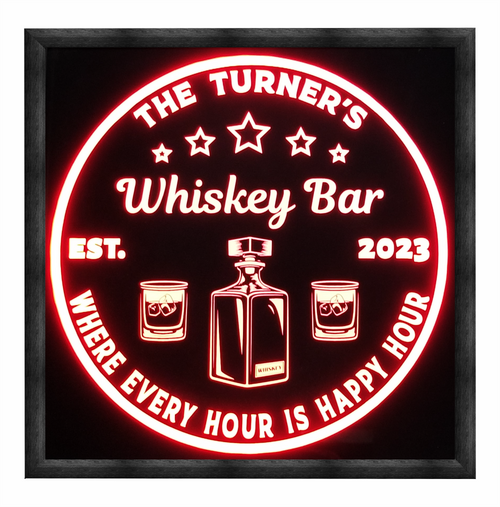 Personalized Whiskey LED Sign