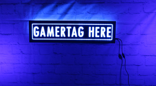 Custom Gamertag Live Streamer led sign