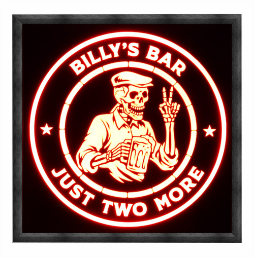 Custom Skeleton Beer Mug Led Sign