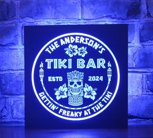 Custom Tiki Skull Led Sign