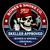 Skeller skeleton mascot Bones & Smoke Co. bar sign logo badge
