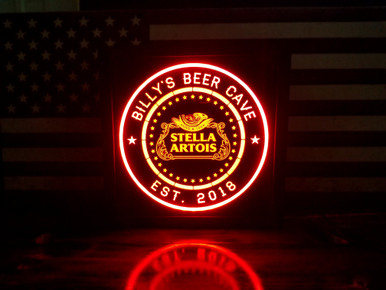 Stella artois light up sign shop