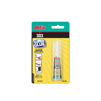 Akfix 303 Super Glue 3Gm Single Blister (12/288)