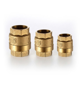Brass Vertical Check Valve - Single Poppet