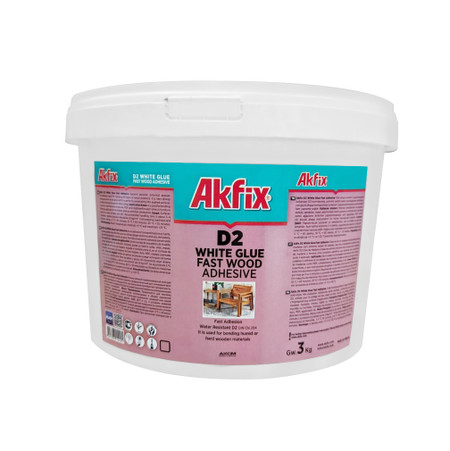 Akfix D2 PVA White Glue Super Frame Work - 3000ml Akfix D2 PVA White Glue Super Frame Work - 3000ml