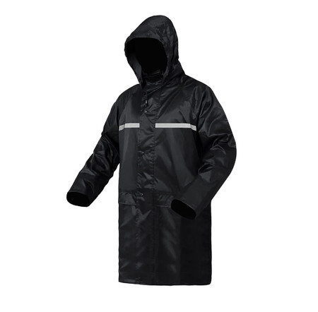 Waterproof Hooded Reflective Winter Jackets  Black Color Waterproof Hooded Reflective Winter Jackets  Black Color